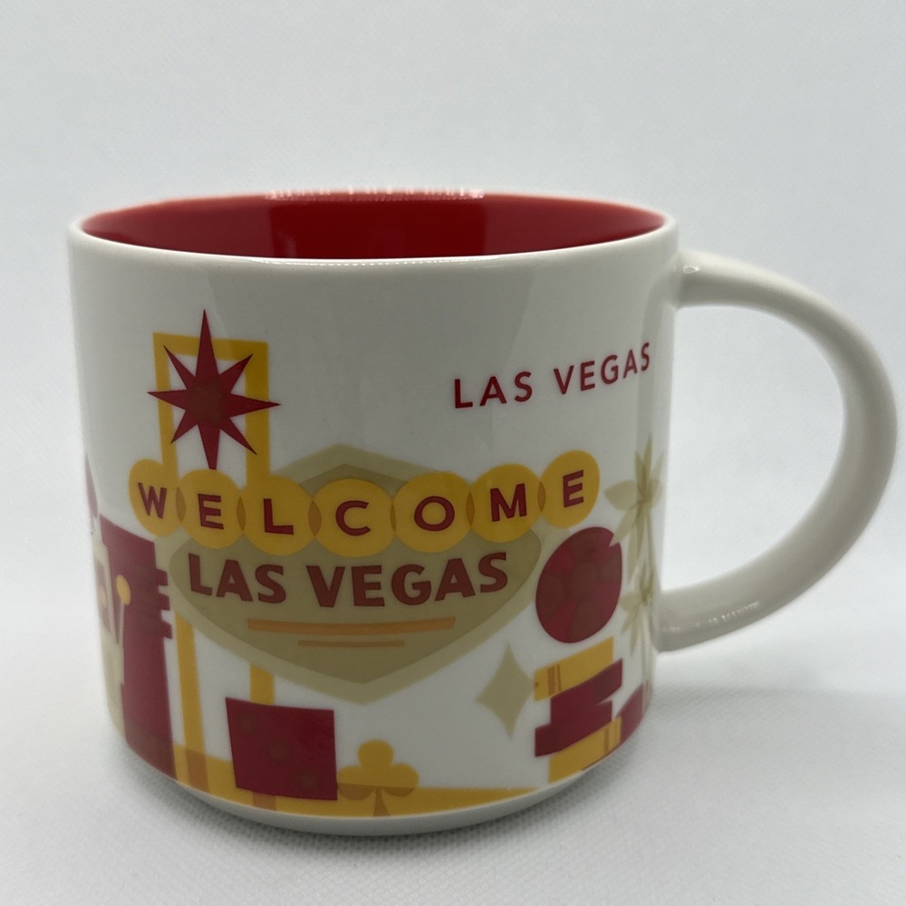 Starbucks Welcome to Las Vegas You Are Here Coffee Tea Mug 2015 14 FL OZ 3"